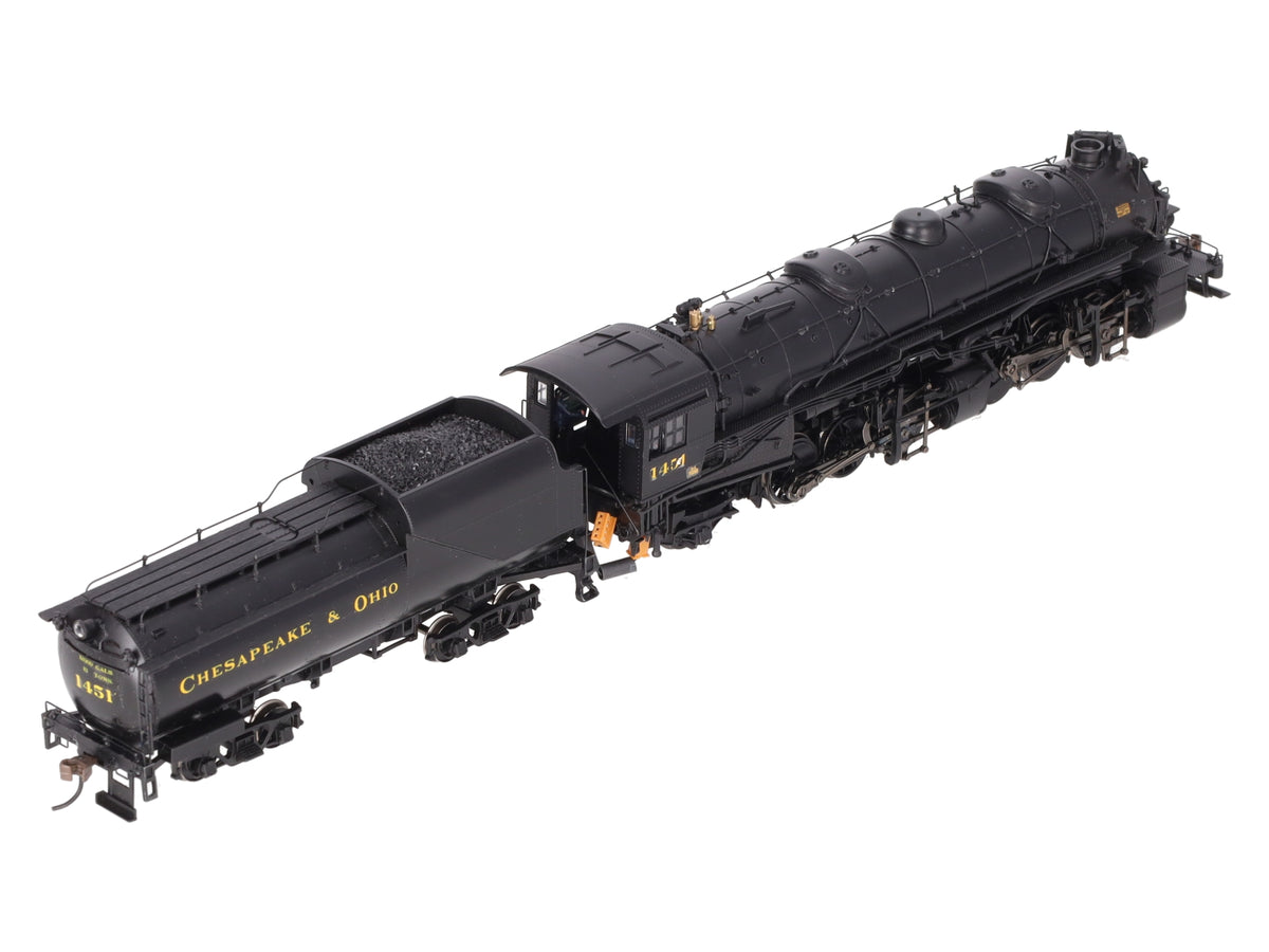 Bachmann 82621 HO C&O 2-6-6-2 Steam Loco & VC12 Tender #1451 w/ DCC & Sound VG/Box