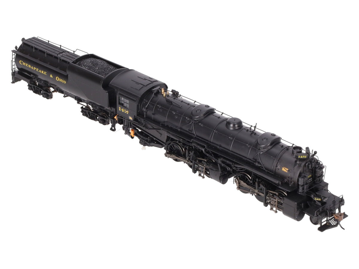 Bachmann 82621 HO C&O 2-6-6-2 Steam Loco & VC12 Tender #1451 w/ DCC & Sound VG/Box