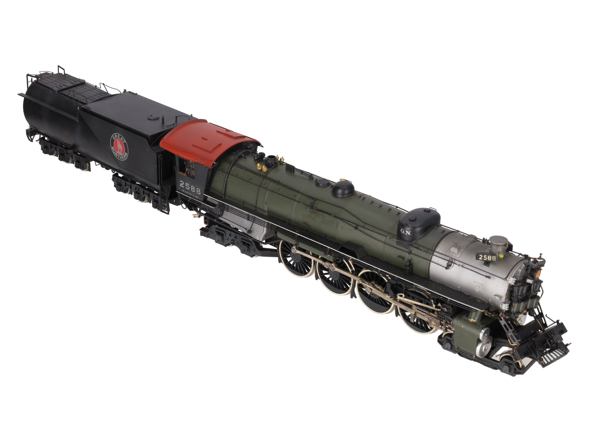 Sunset Models O Brass GN S-2 4-8-4 Steam Locomotive & Tender #2588 (2-Rail) VG/Box