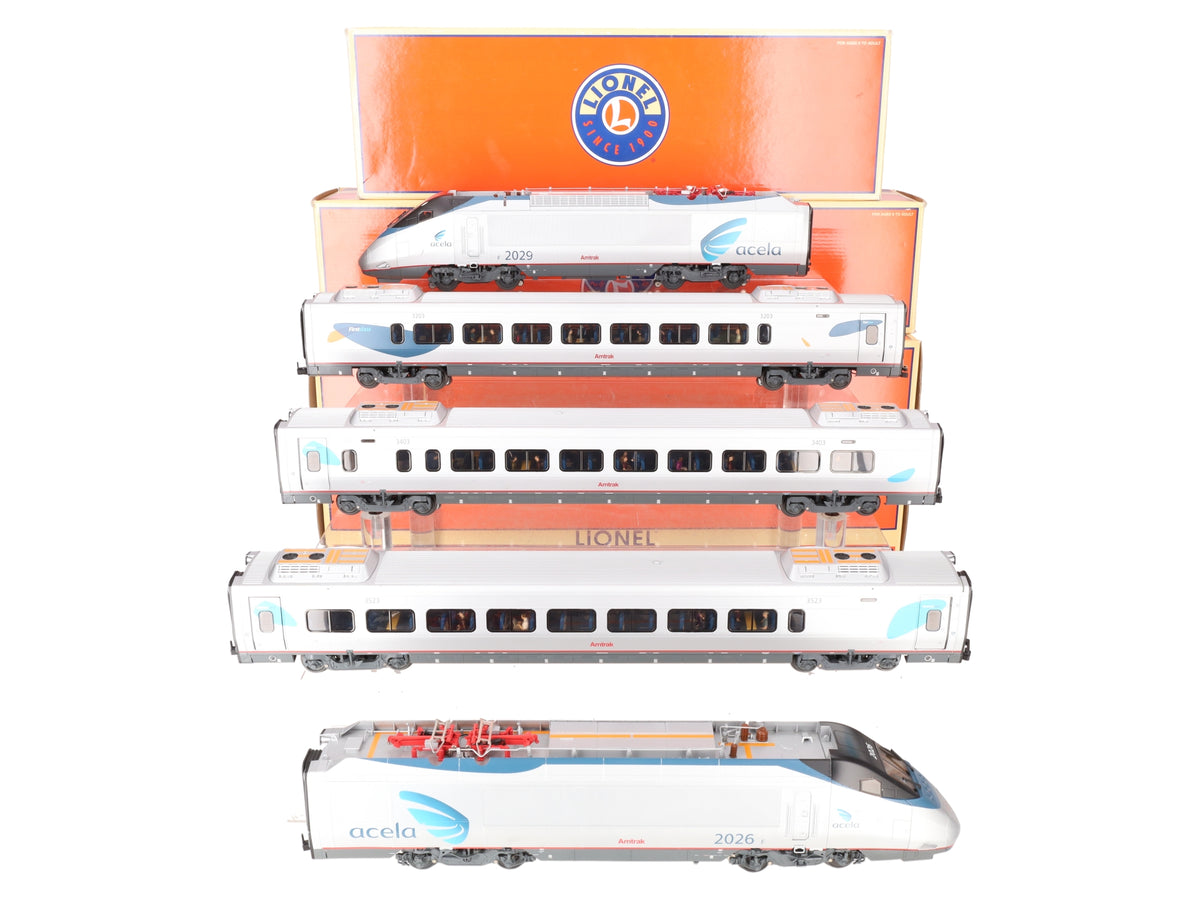 Lionel 6-31714 O Gauge Amtrak Acela Electric Train Set with Railsounds 5.0 VG/Box