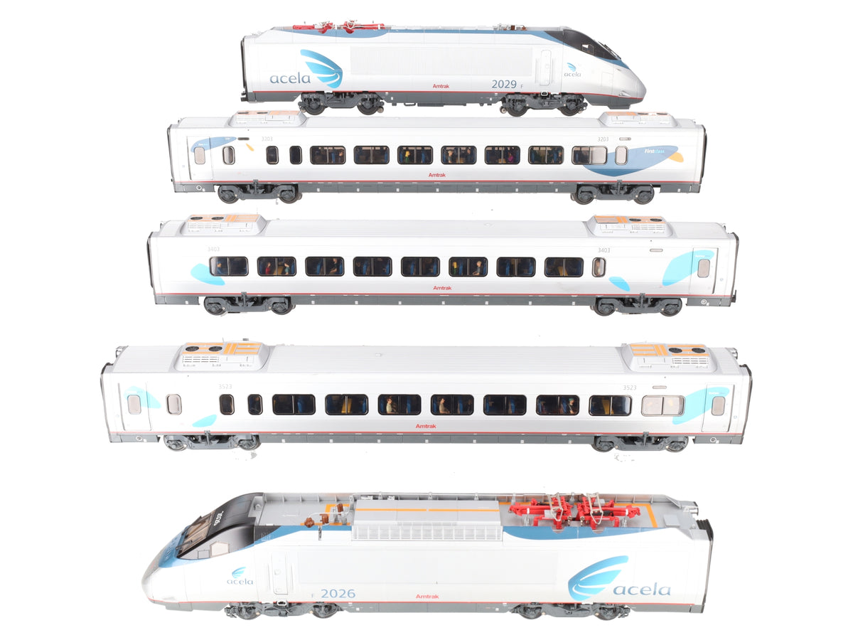 Lionel 6-31714 O Gauge Amtrak Acela Electric Train Set with Railsounds 5.0 VG/Box