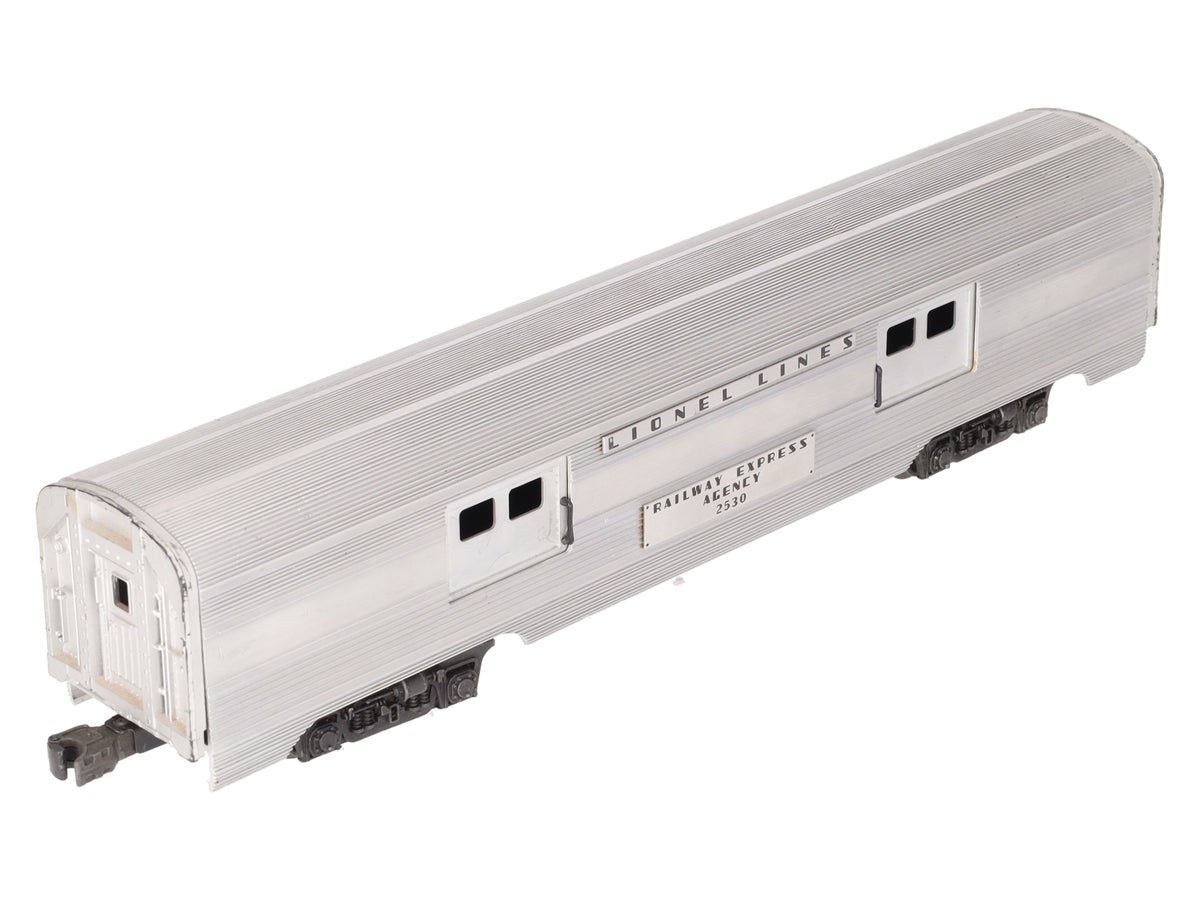 Lionel 2530 Vintage O Railway Express Agency Aluminum Baggage Car VG