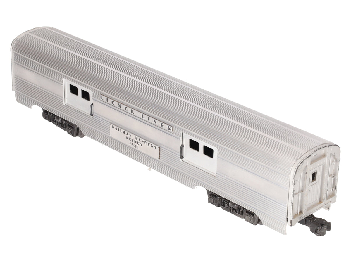 Lionel 2530 Vintage O Railway Express Agency Aluminum Baggage Car VG