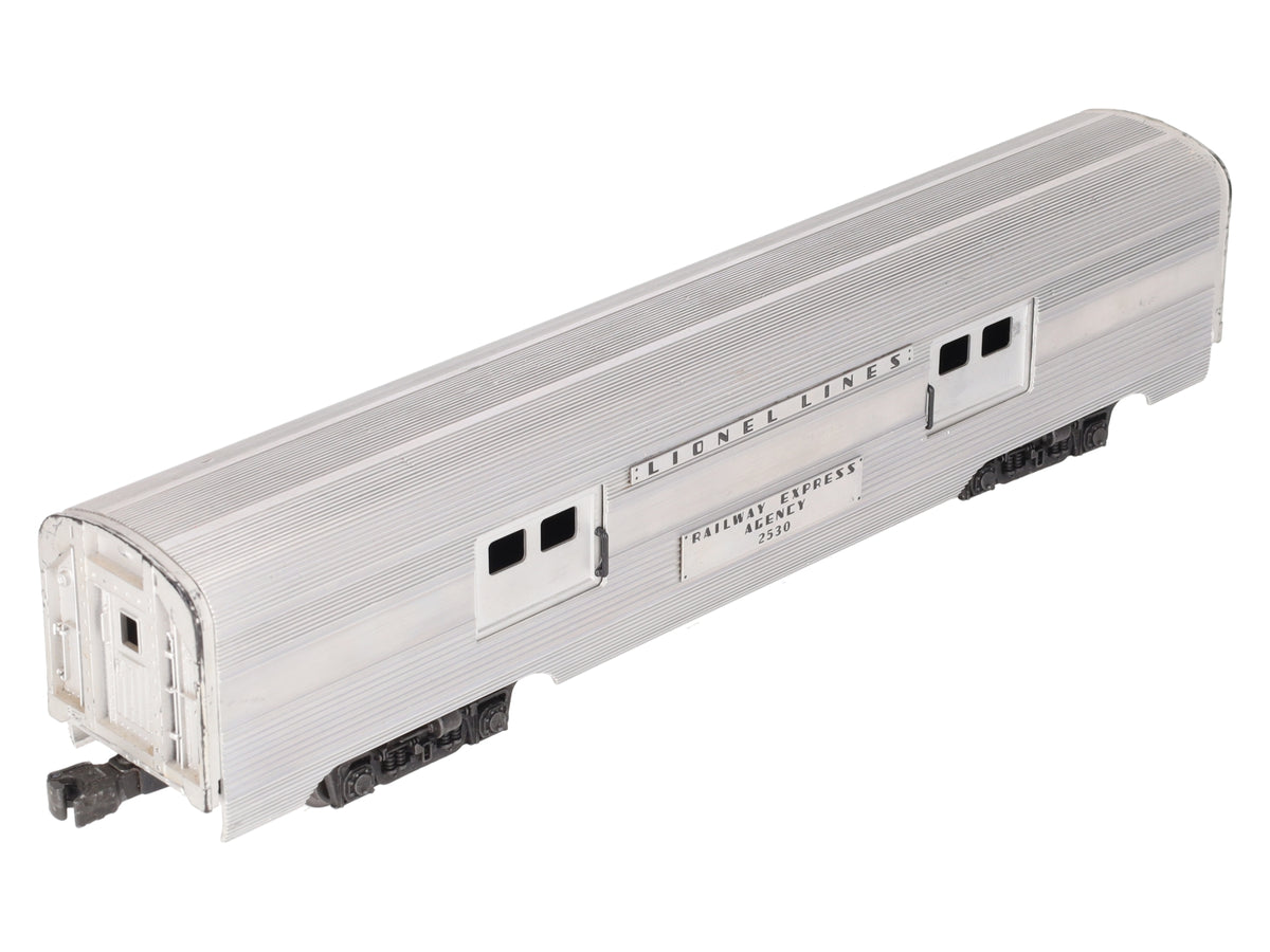 Lionel 2530 Vintage O Railway Express Agency Aluminum Baggage Car VG