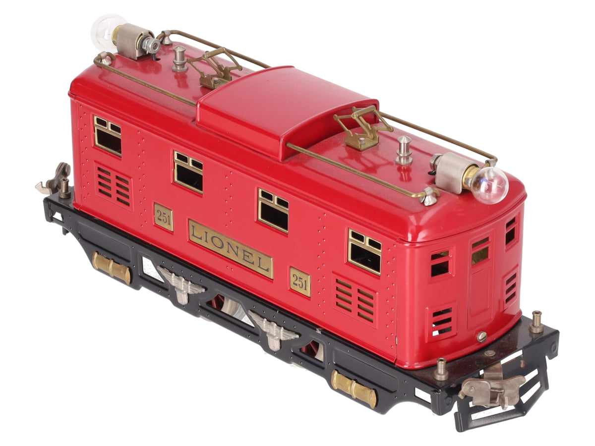 Lionel 251E Vintage O Prewar Tinplate 0-4-0 Electric Locomotive VG