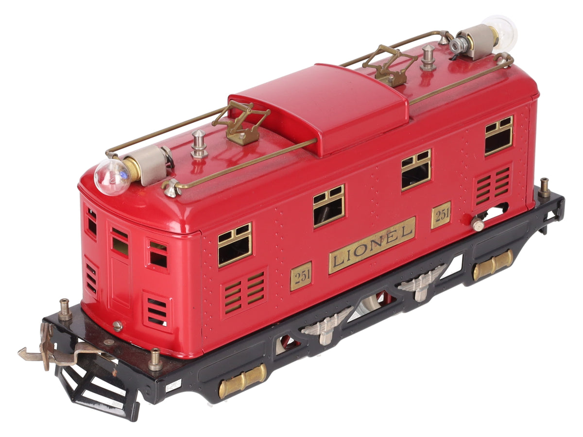 Lionel 251E Vintage O Prewar Tinplate 0-4-0 Electric Locomotive VG