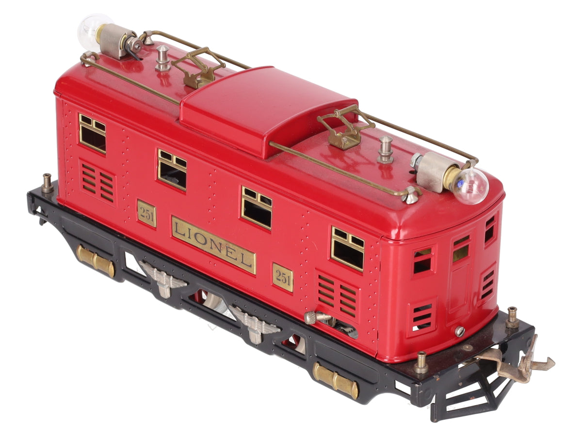 Lionel 251E Vintage O Prewar Tinplate 0-4-0 Electric Locomotive VG