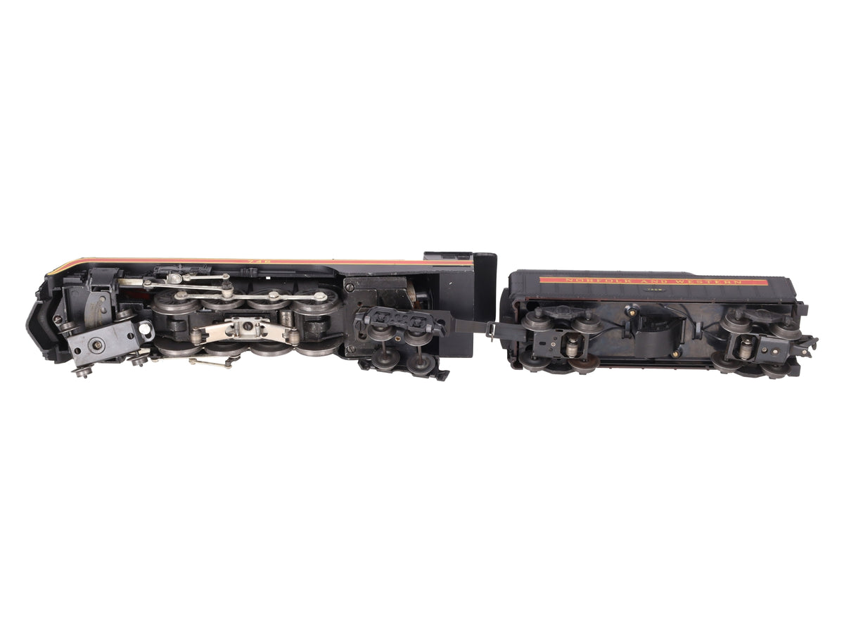 Lionel 746 Vintage O N&W J Class 4-8-4 Steam Locomotive & 746W Tender LN