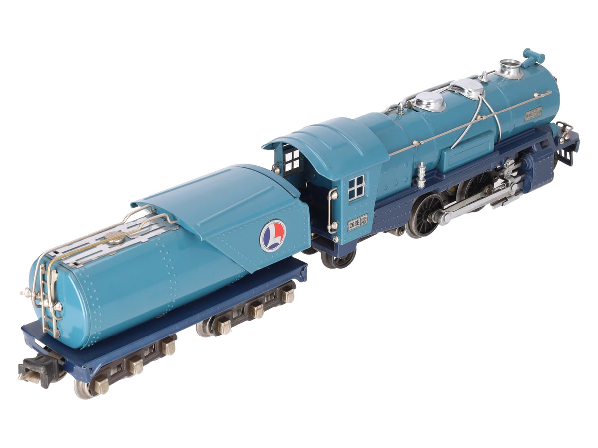 Lionel 263E Vintage O Prewar Tinplate Steam Locomotive & Tender