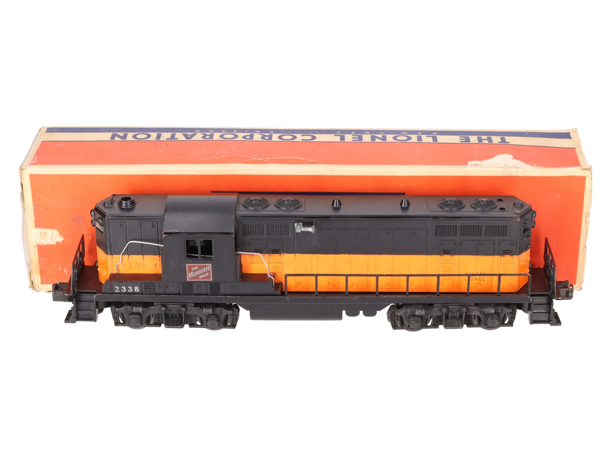 Lionel 2338 Vintage O Gauge Milwaukee Road Powered GP-7 Diesel Locomotive VG/Box