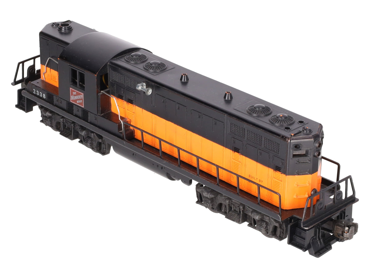 Lionel 2338 Vintage O Gauge Milwaukee Road Powered GP-7 Diesel Locomotive VG/Box
