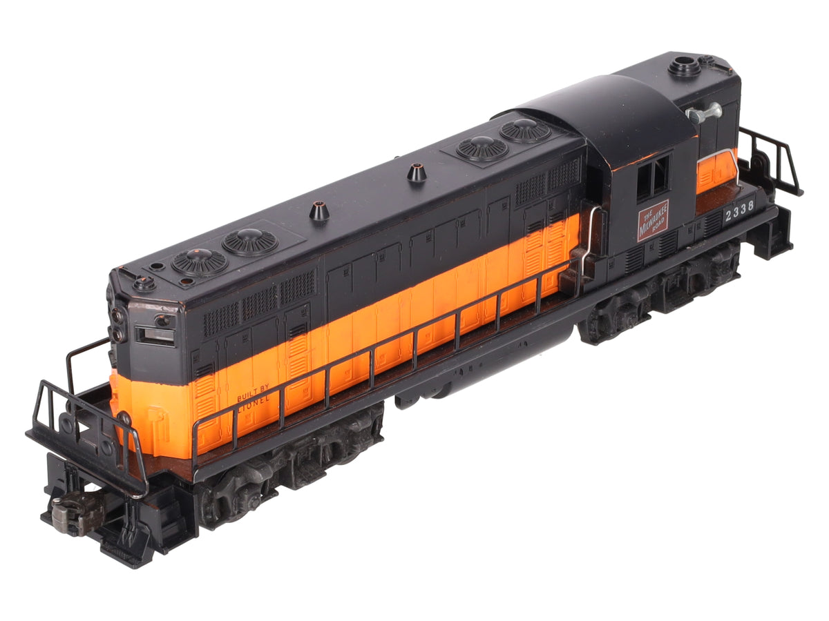 Lionel 2338 Vintage O Gauge Milwaukee Road Powered GP-7 Diesel Locomotive VG/Box
