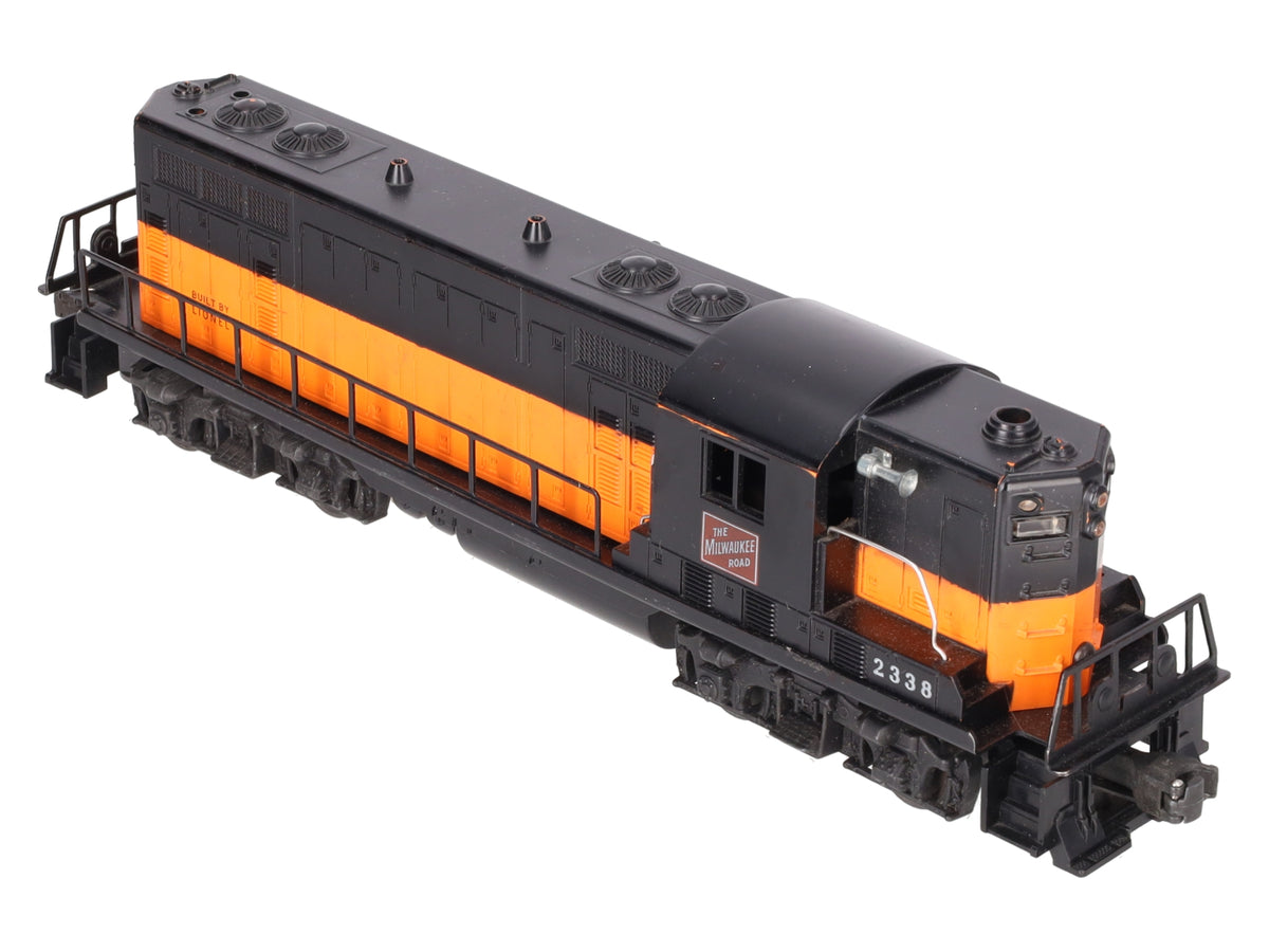 Lionel 2338 Vintage O Gauge Milwaukee Road Powered GP-7 Diesel Locomotive VG/Box