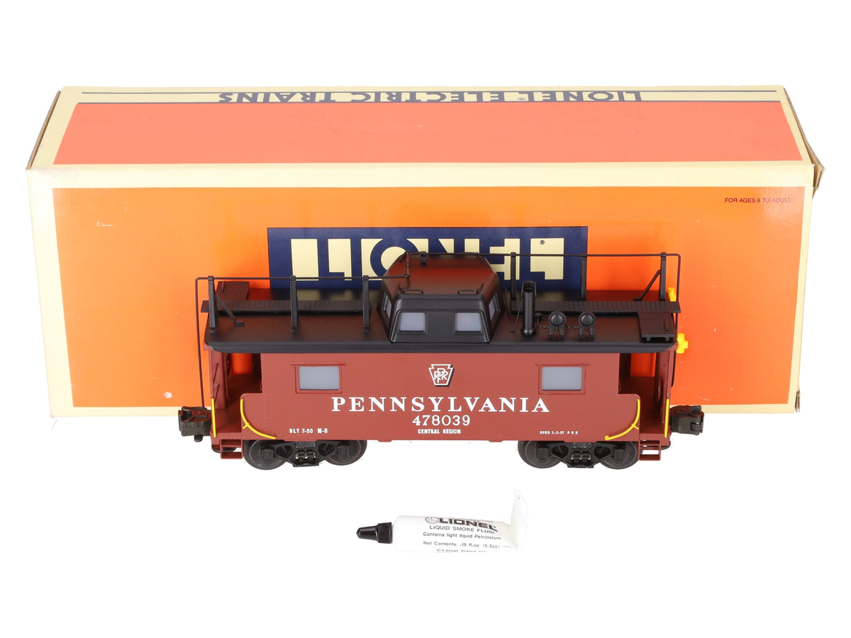 Lionel 6-51702 O Gauge BRASS Pennsylvania N-8 Smoking Caboose #478039 EX/Box