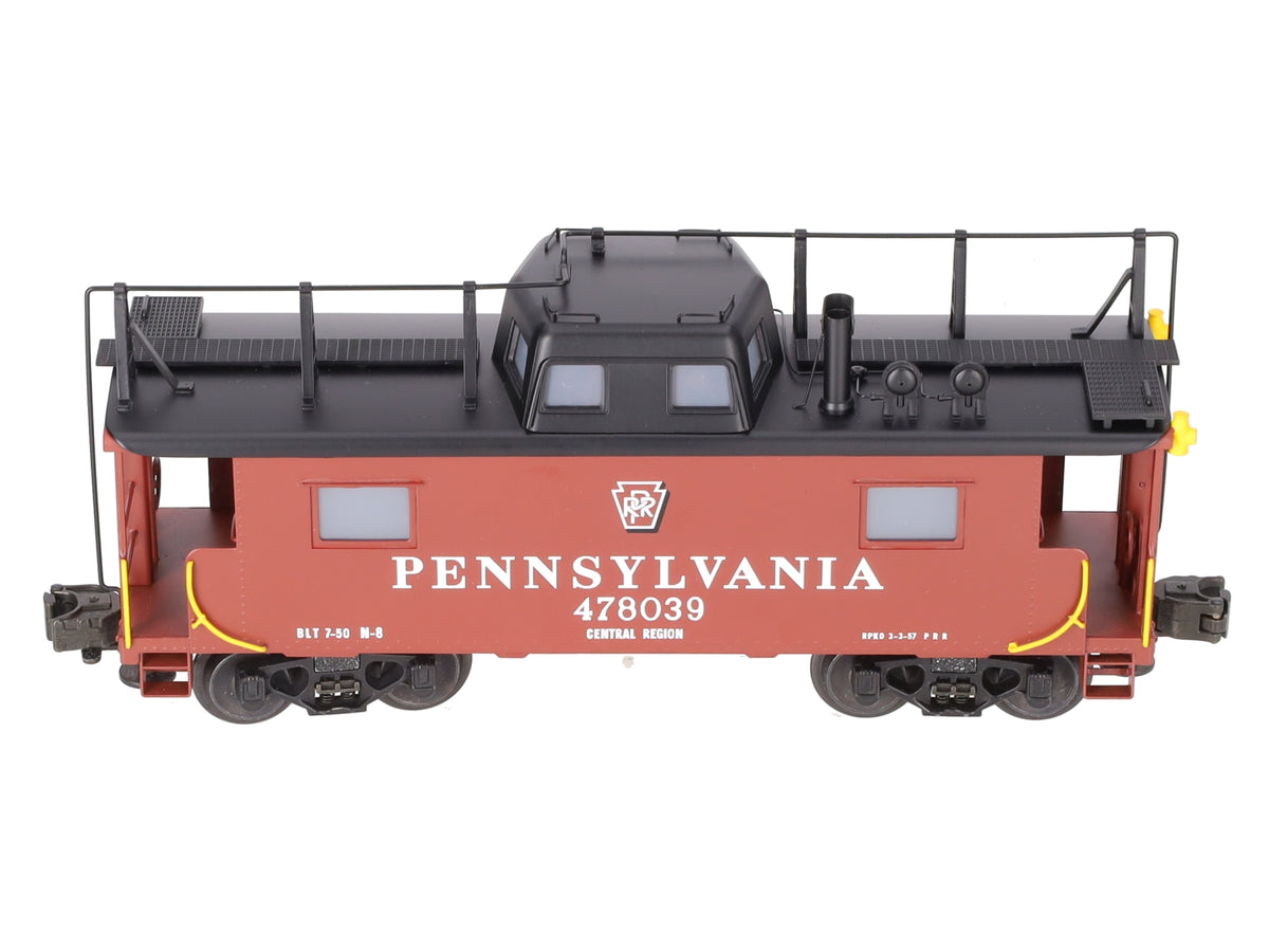 Lionel 6-51702 O Gauge BRASS Pennsylvania N-8 Smoking Caboose #478039 EX/Box