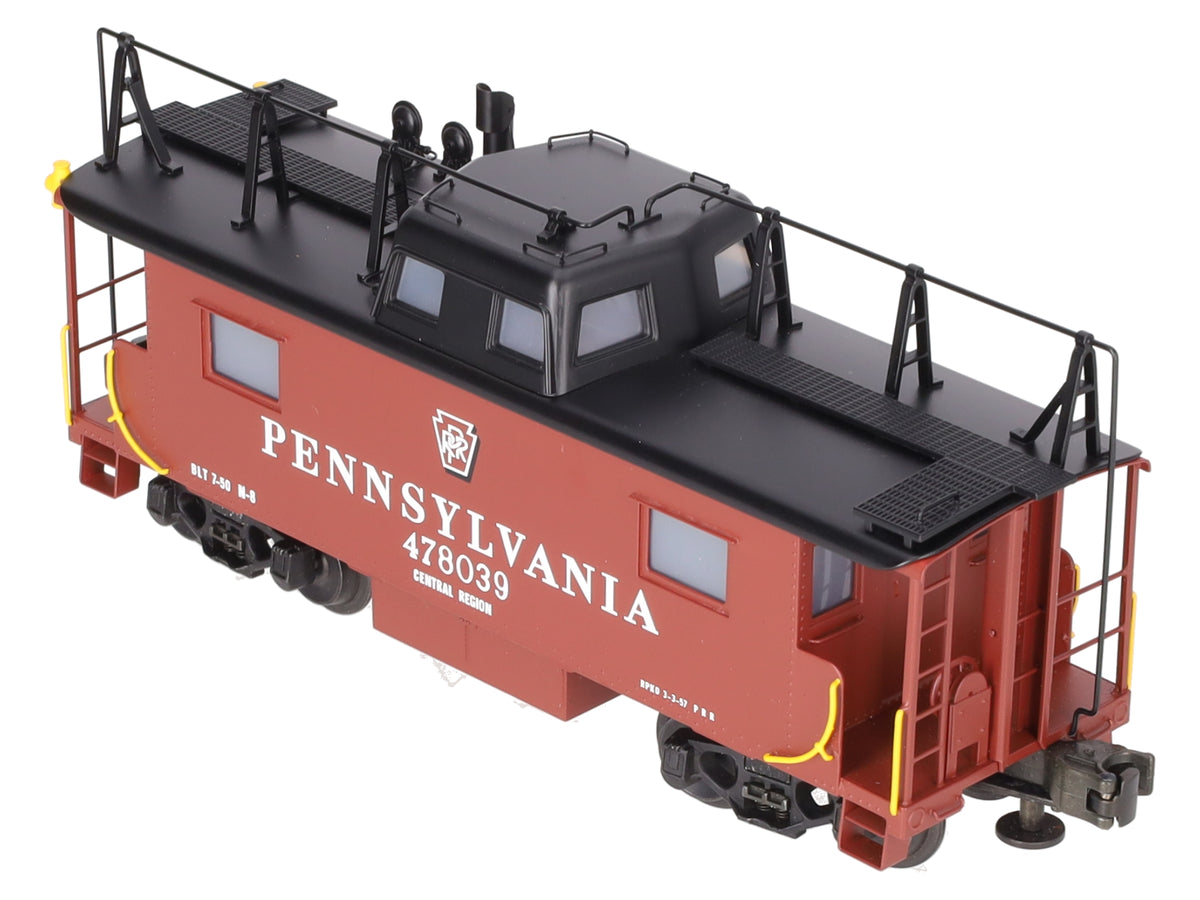 Lionel 6-51702 O Gauge BRASS Pennsylvania N-8 Smoking Caboose #478039 EX/Box