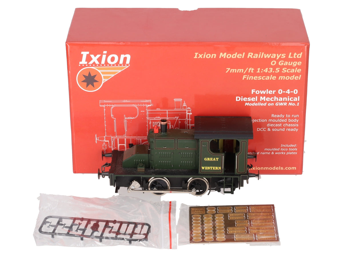 Ixion Models 10D-GWR O Gauge Fowler 0-4-0 Diesel Mechanical Locomotive EX/Box