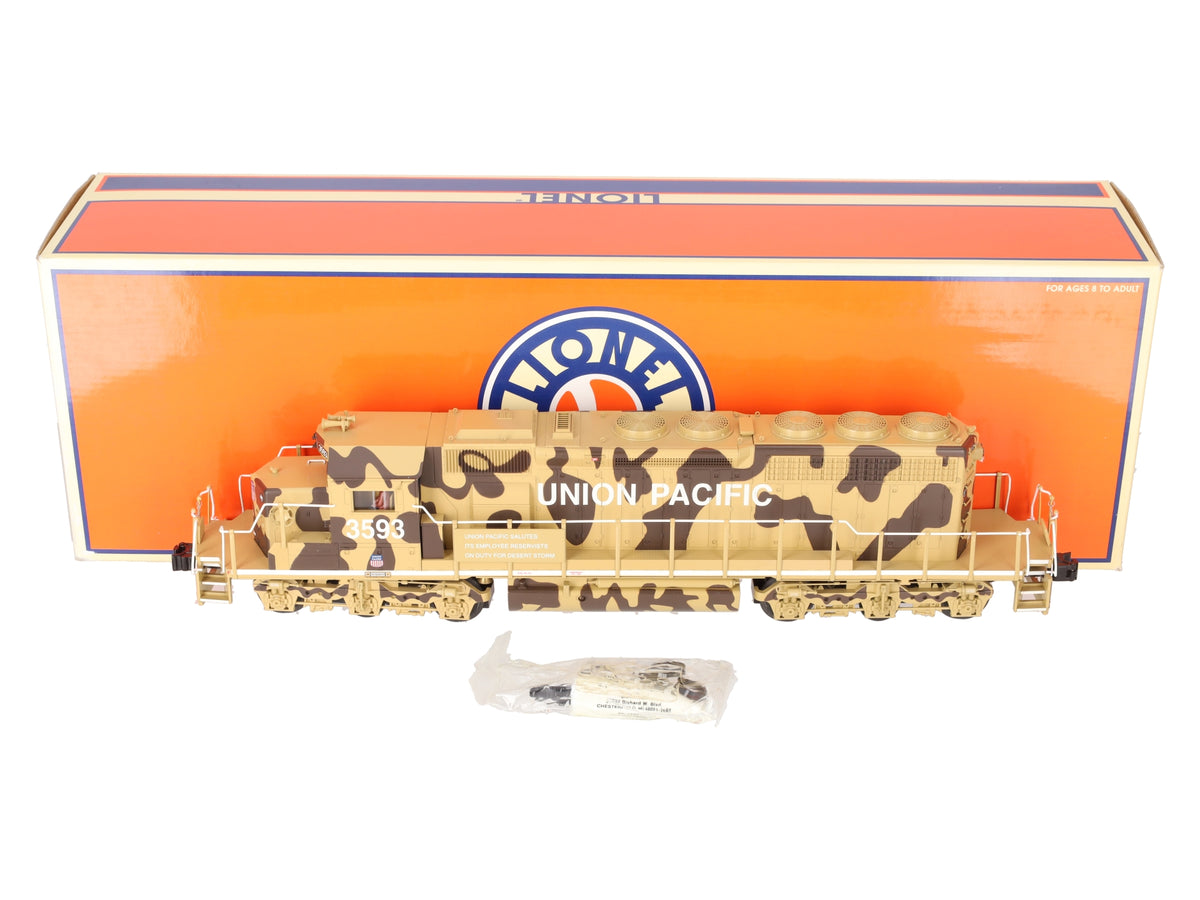Lionel 6-18298 O Gauge UP Desert Victory SD40-2 Diesel Locomotive w/TMCC #3593 EX/Box