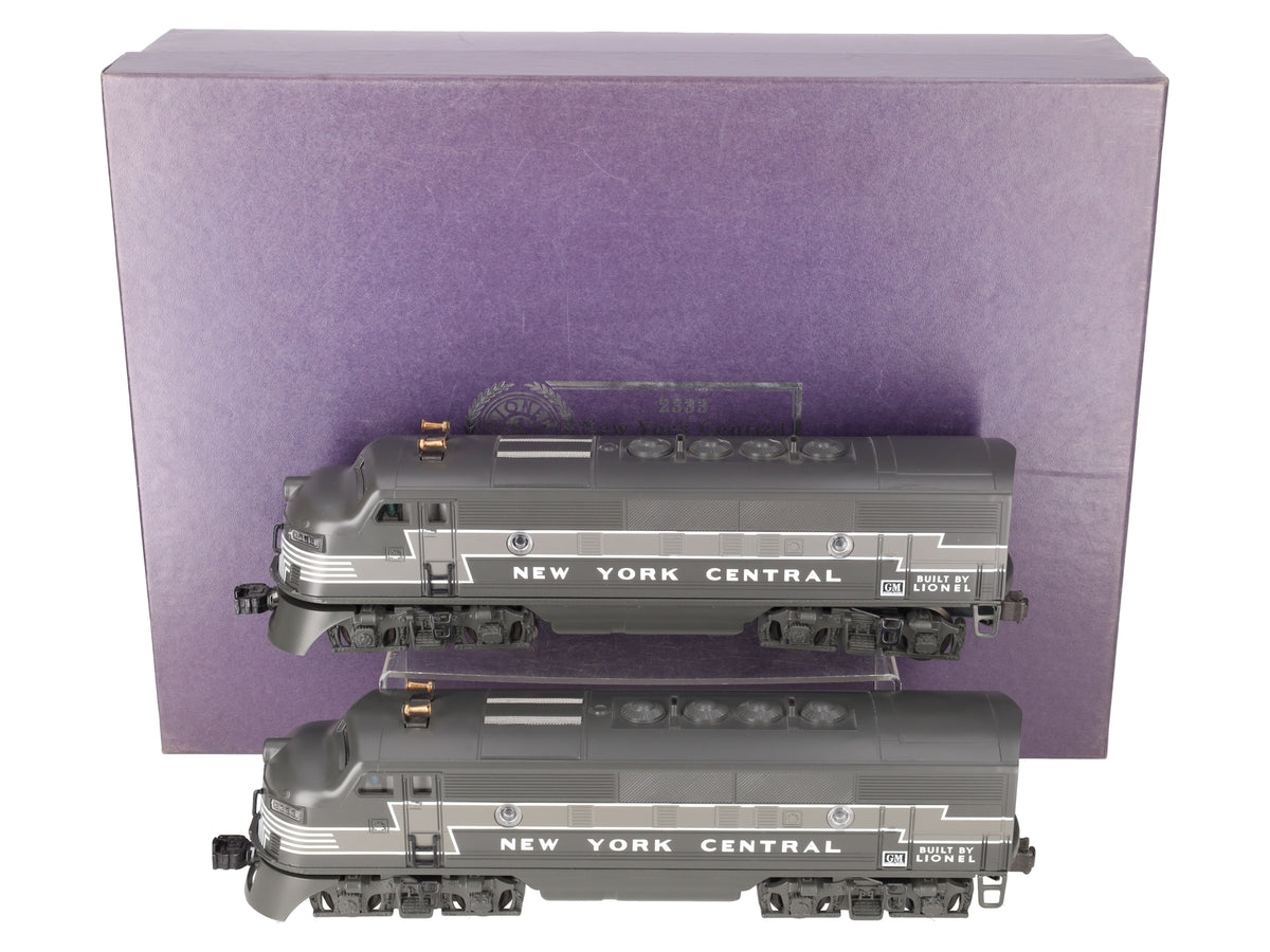 Lionel 6-38106/7 O N.Y Central F3 A-A Century Club Diesel Locomotive Set #2333 EX/Box