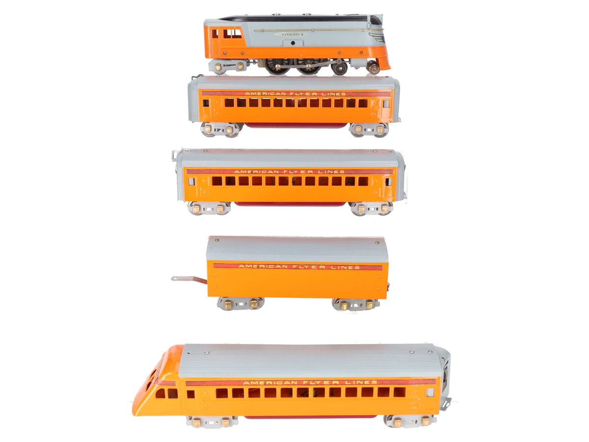 American Flyer 1741RW Vintage O Hiawatha Streamliner Passenger Set