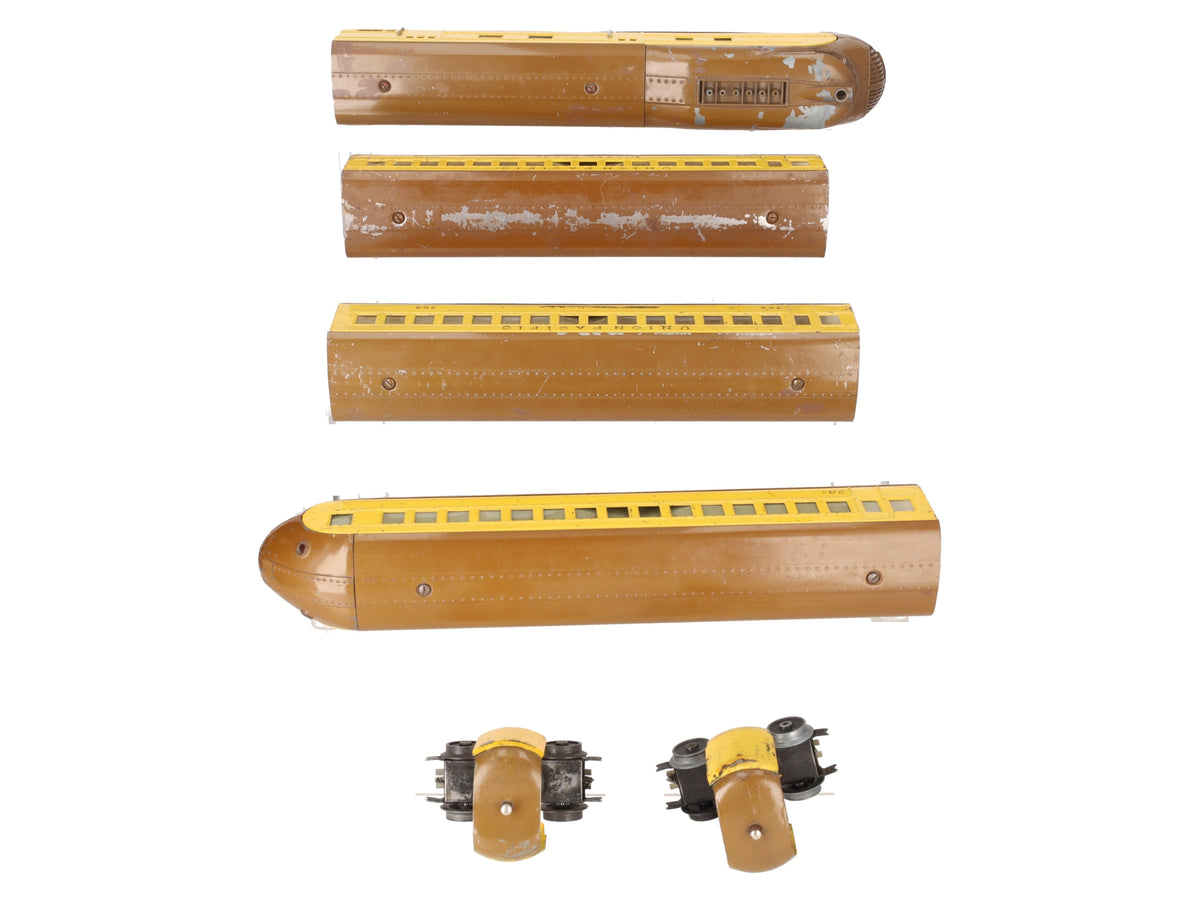 Lionel 752E Vintage O Prewar Union Pacific M10000 Streamliner Set VG