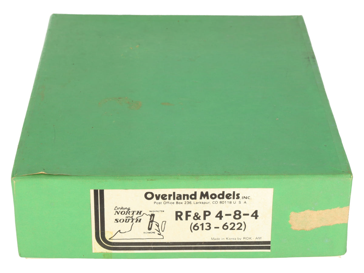 Overland 613-622 HO Brass RF&P 4-8-4 Steam Engine and Locomotive/Box