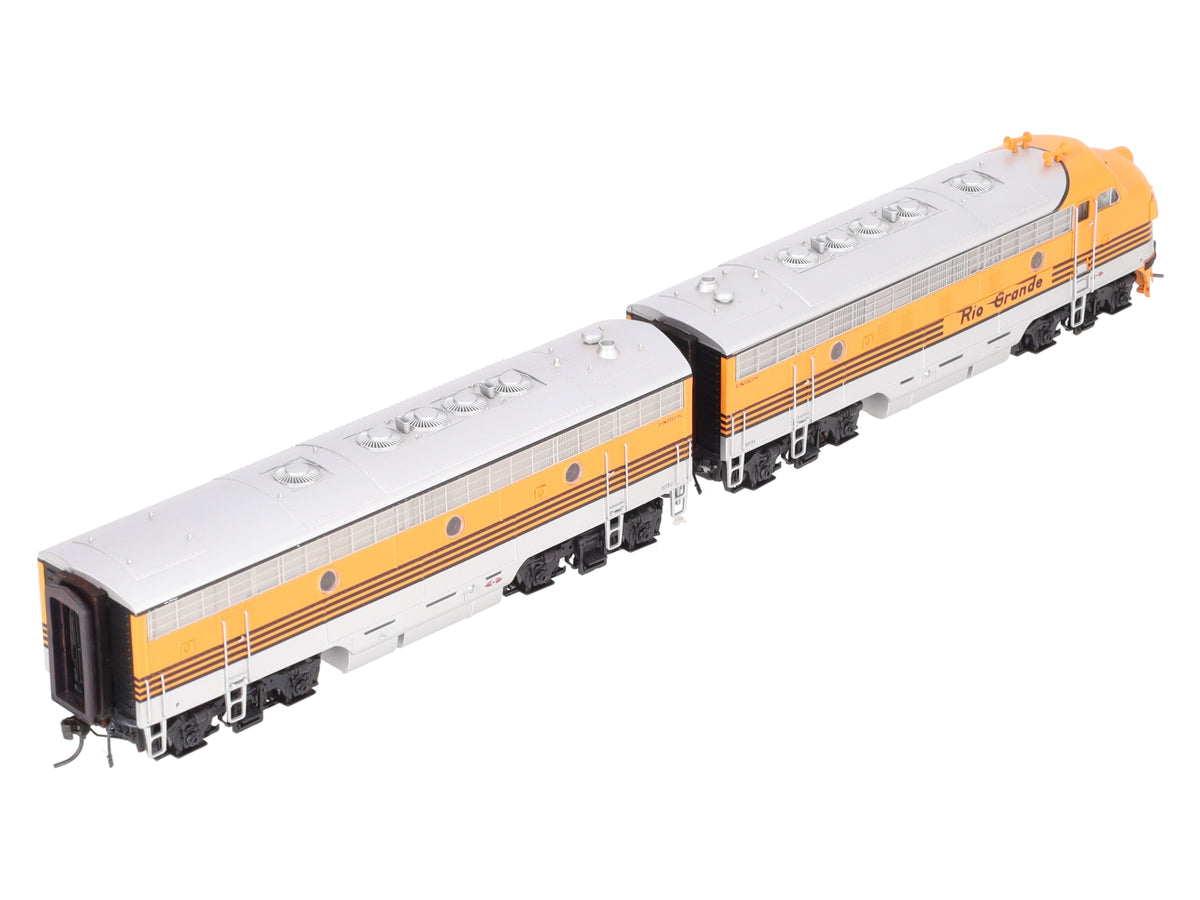 Broadway Limited 408 HO D&RGW EMD F7 Powered AB Diesel Locomotive #5571/#5572 LN/Box