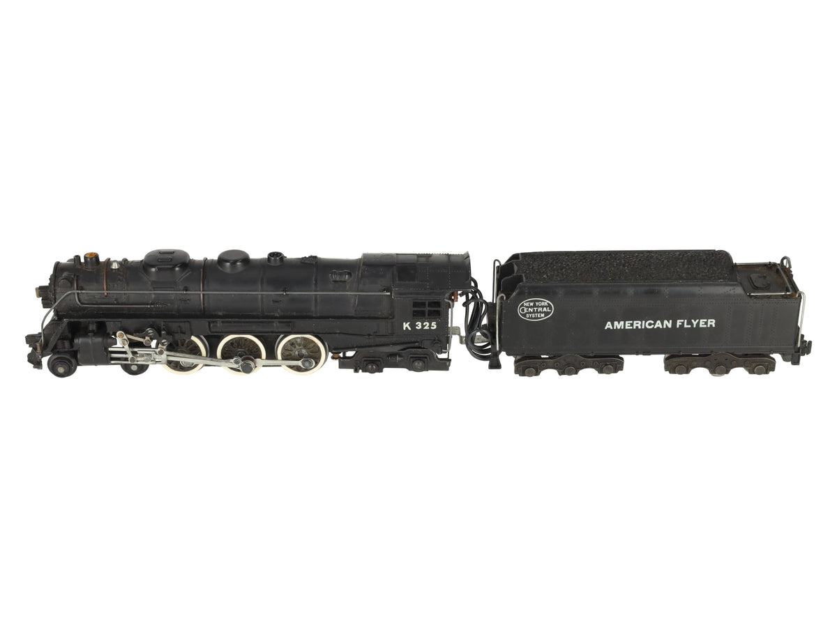 American Flyer K325 Vintage S New York Central 4-6-4 Steam Locomotive & Tender EX
