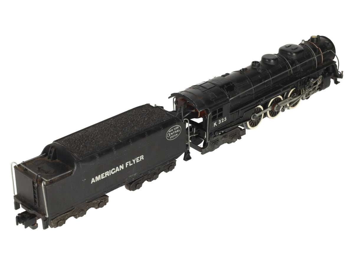 American Flyer K325 Vintage S New York Central 4-6-4 Steam Locomotive & Tender EX
