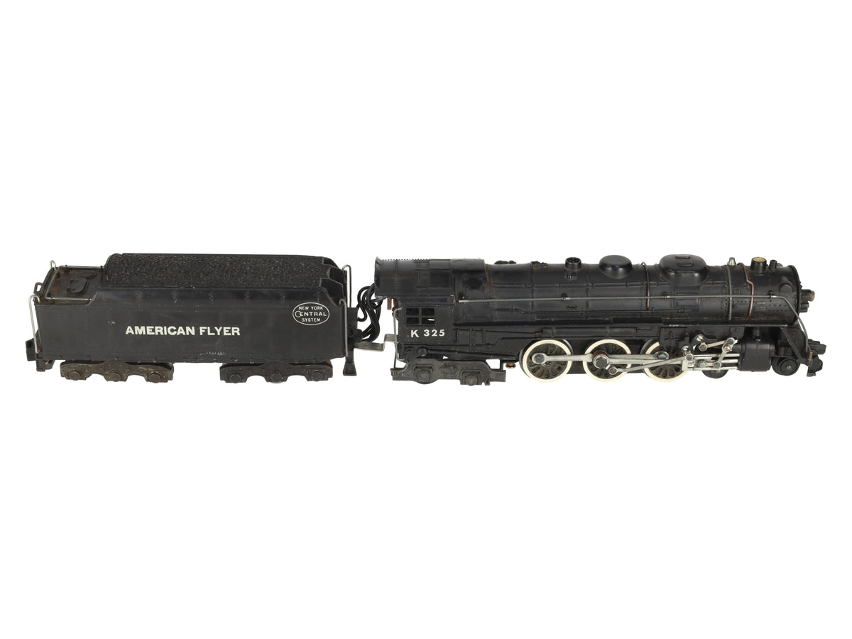 American Flyer K325 Vintage S New York Central 4-6-4 Steam Locomotive & Tender EX