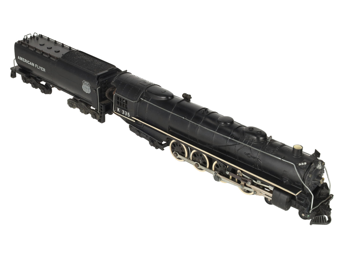 American Flyer K335 Vintage S Union Pacific 4-8-4 Steam Locomotive & Tender VG