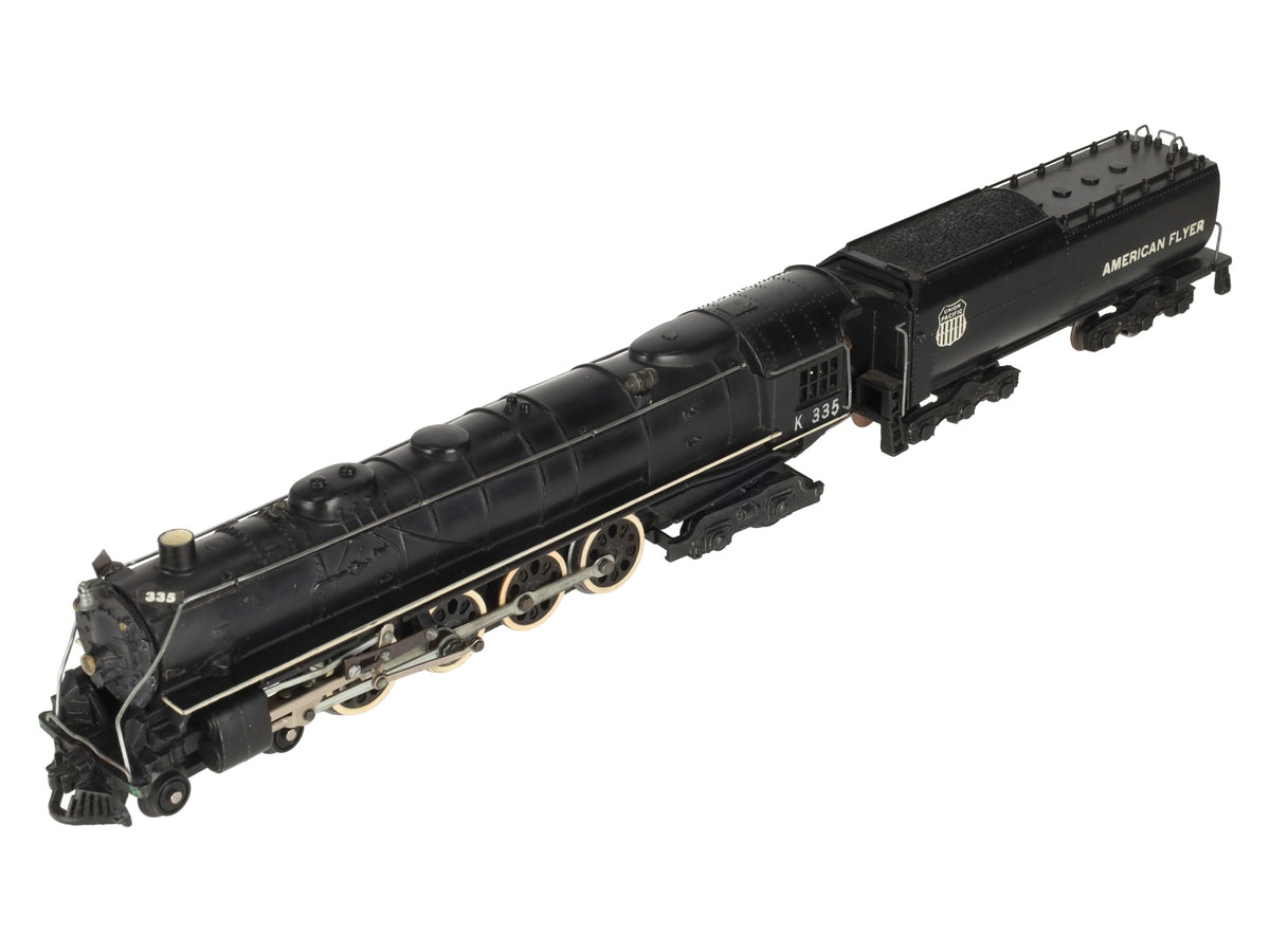 American Flyer K335 Vintage S Union Pacific 4-8-4 Steam Locomotive & Tender VG
