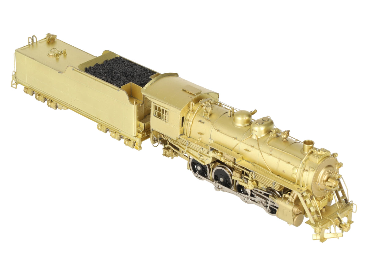 Pacific Fast Mail HO BRASS WM '800' 2-8-0 Steam Locomotive & Tender - Unpainted EX/Box