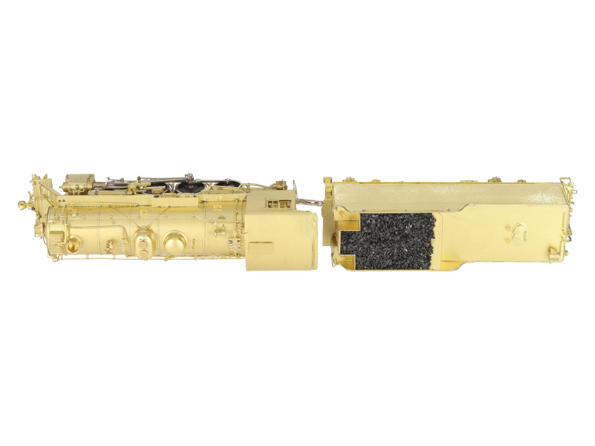 Pacific Fast Mail HO BRASS WM '800' 2-8-0 Steam Locomotive & Tender - Unpainted EX/Box