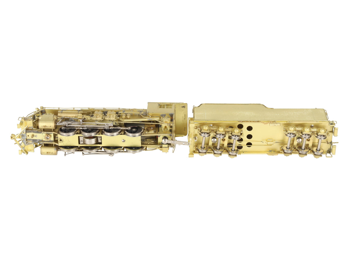 Pacific Fast Mail HO BRASS WM '800' 2-8-0 Steam Locomotive & Tender - Unpainted EX/Box
