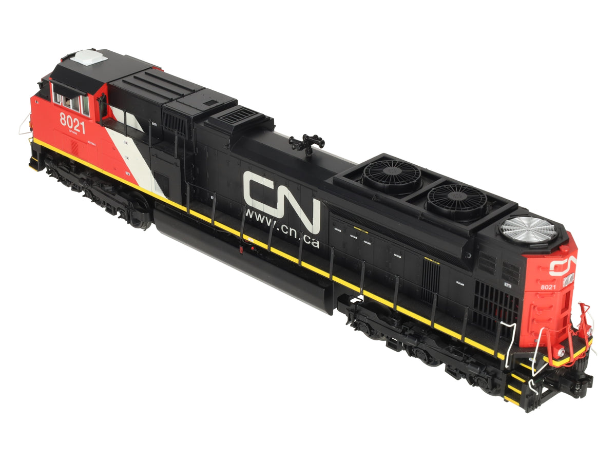 MTH 20-20743-1 O Gauge CN SD70M-2 Diesel Locomotive #8021 w/PS3 (Hi-Rail Wheels) EX/Box