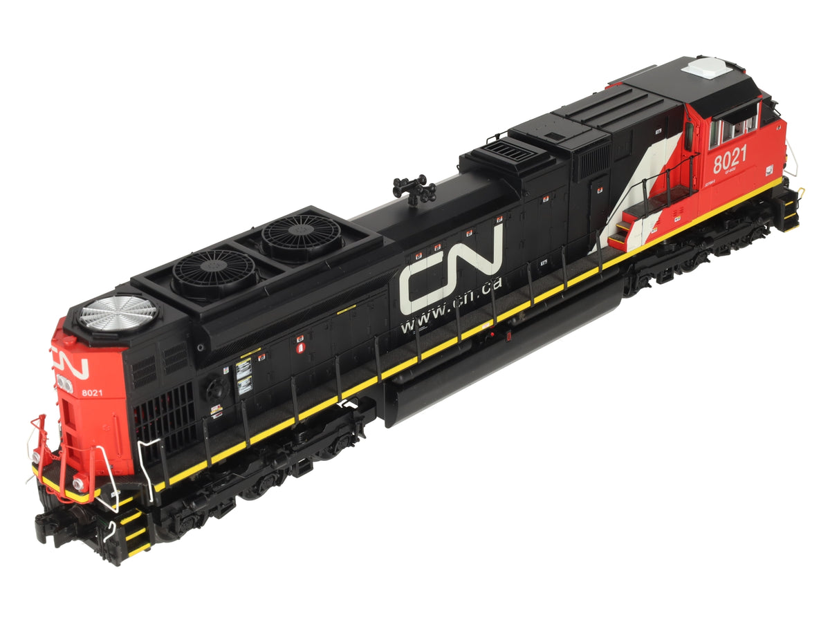 MTH 20-20743-1 O Gauge CN SD70M-2 Diesel Locomotive #8021 w/PS3 (Hi-Rail Wheels) EX/Box