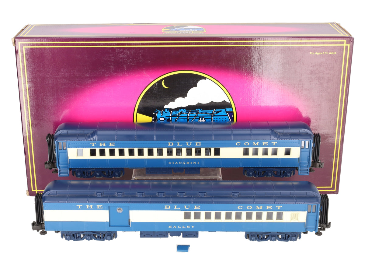 MTH 20-4121 O Jersey Central 70' Combine/Diner Passenger Car Set (Set of 2) EX/Box