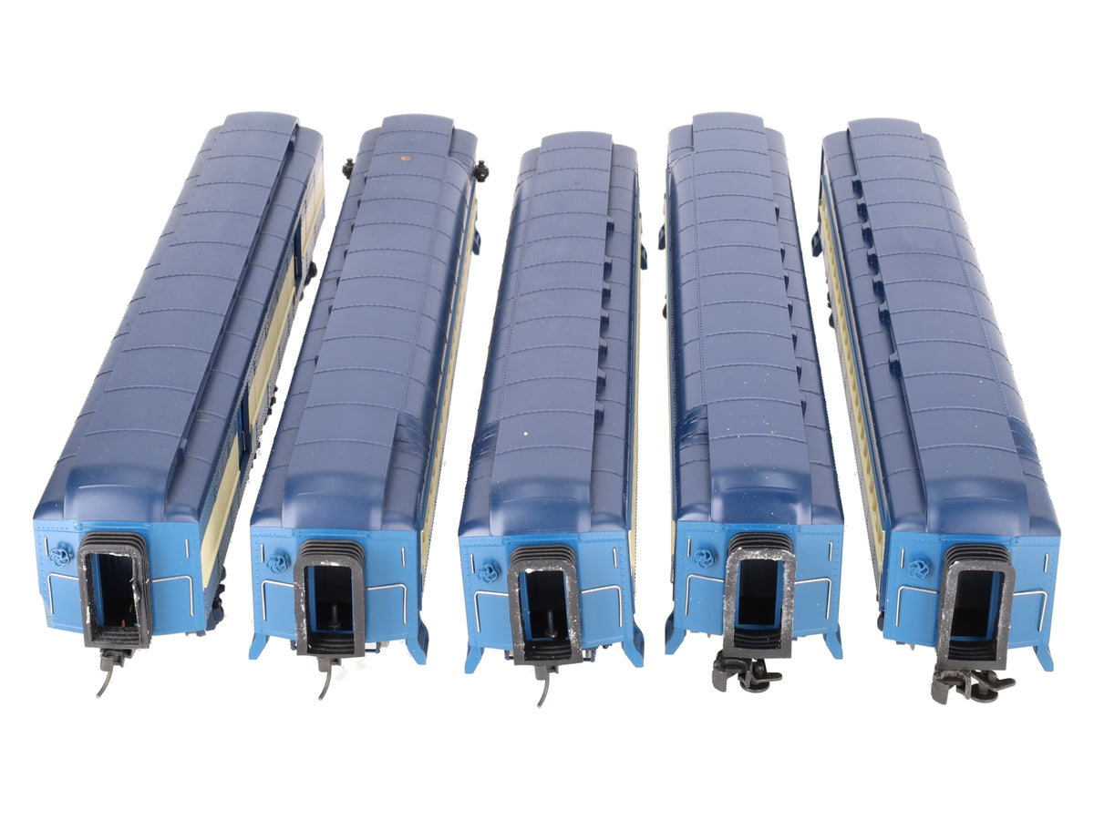 MTH 20-4021 O Gauge Jersey Central 70' Madison Passenger Car Set (Set of 5) VG/Box