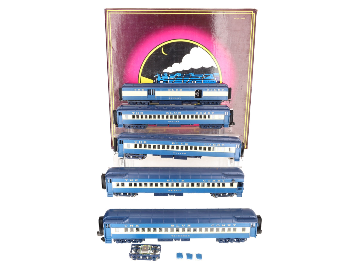 MTH 20-4021 O Gauge Jersey Central 70' Madison Passenger Car Set (Set of 5) VG/Box
