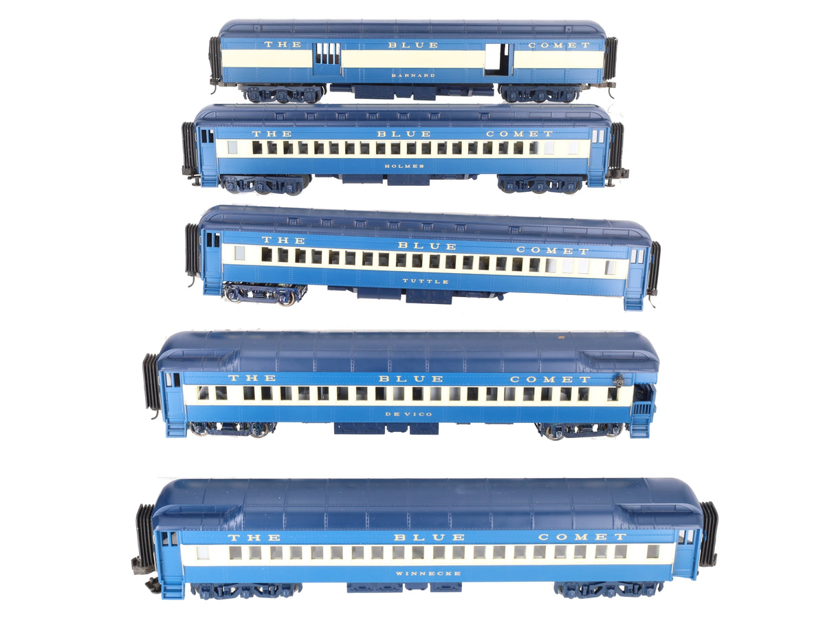 MTH 20-4021 O Gauge Jersey Central 70' Madison Passenger Car Set (Set of 5) VG/Box