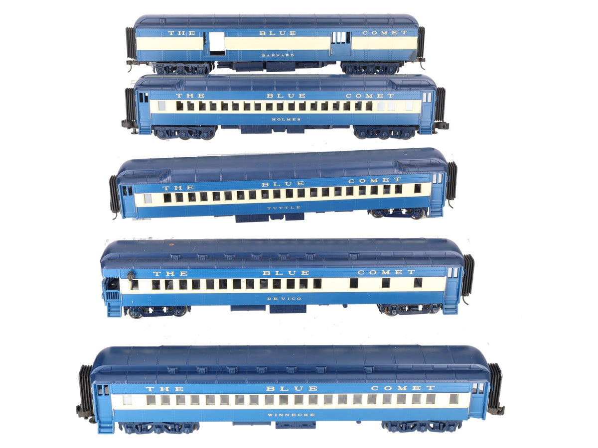 MTH 20-4021 O Gauge Jersey Central 70' Madison Passenger Car Set (Set of 5) VG/Box