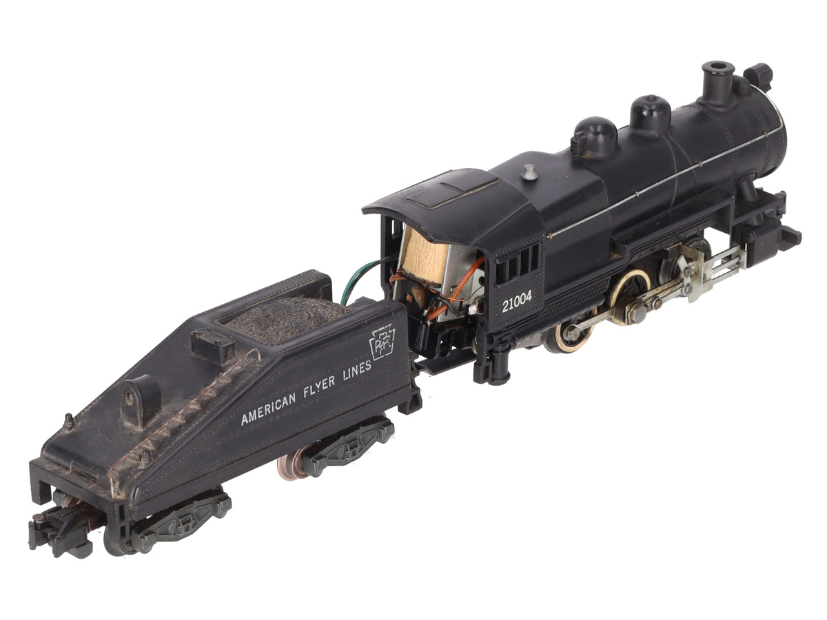 American Flyer 21004 Vintage S 0-6-0 Steam Switcher & Tender VG