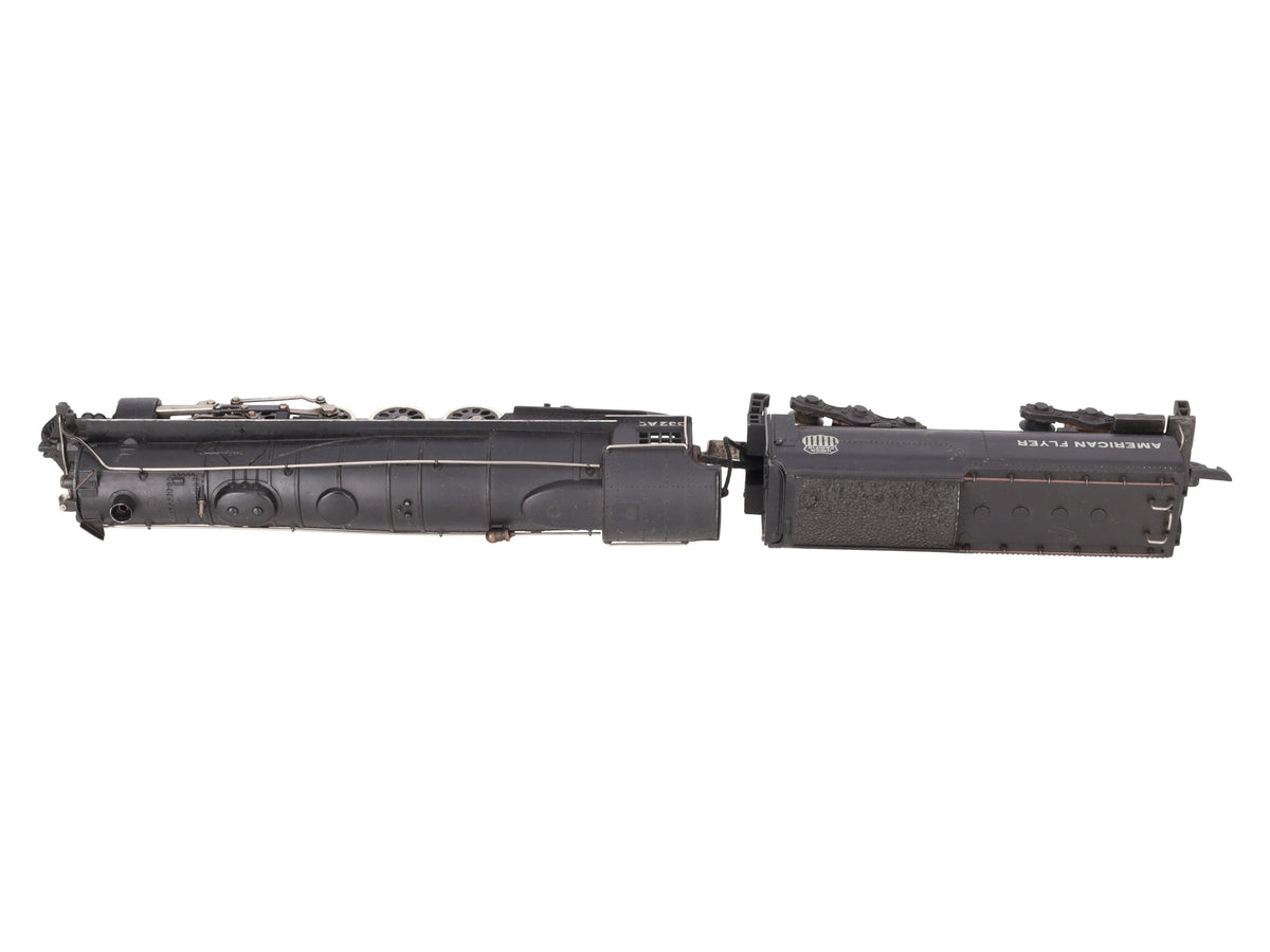 American Flyer 332AC Vintage S Union Pacific 4-8-4 Steam Locomotive and Tender VG