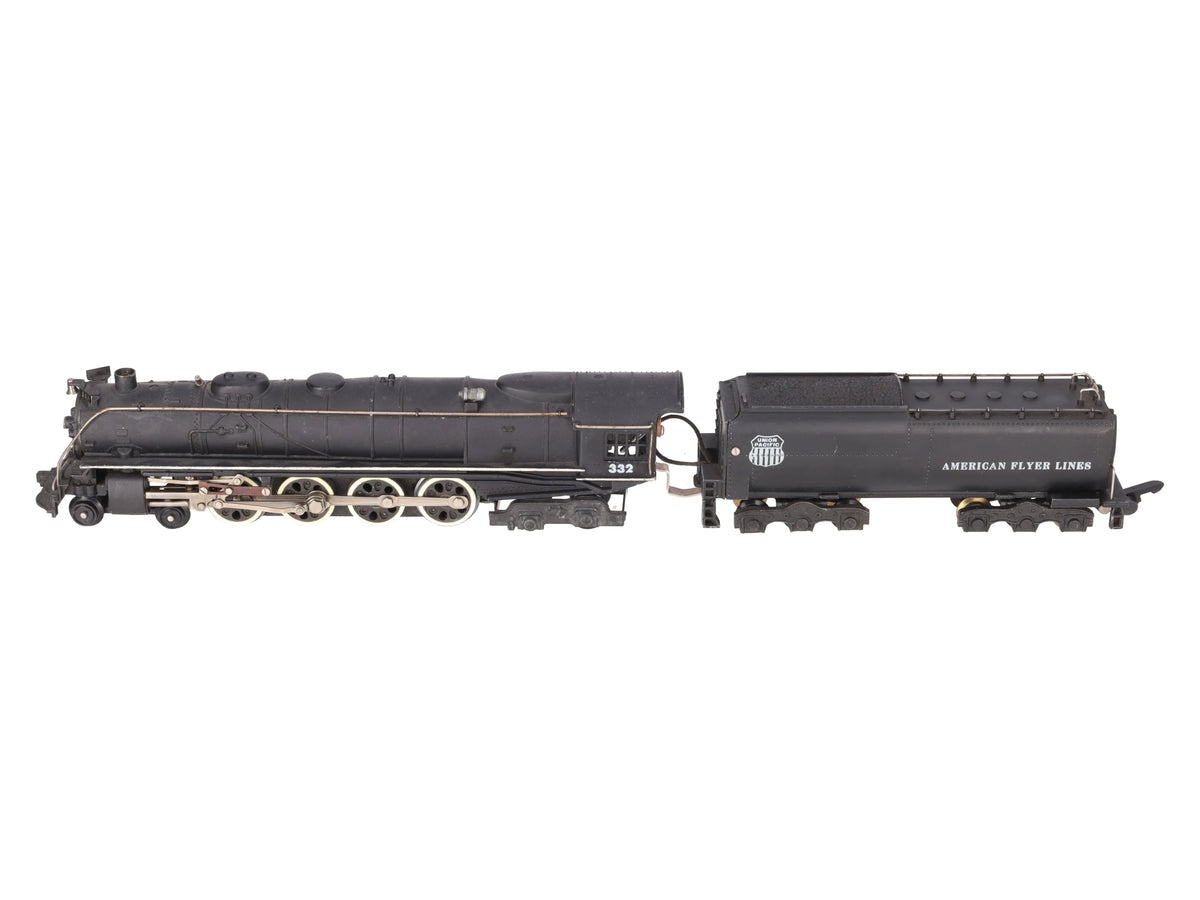 American Flyer 332 Vintage S Union Pacific 4-8-4 Steam Locomotive & Tender VG