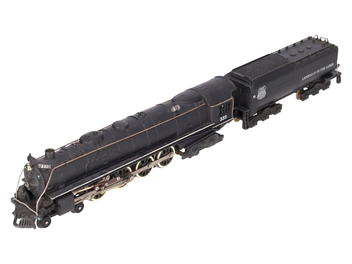 American Flyer 332 Vintage S Union Pacific 4-8-4 Steam Locomotive & Tender VG
