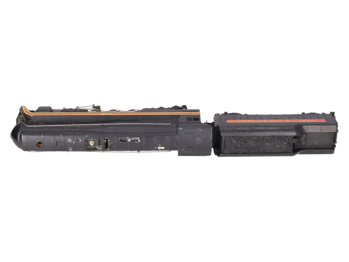 Lionel 746 Vintage O N&W J Class 4-8-4 Steam Locomotive & 746W Tender VG
