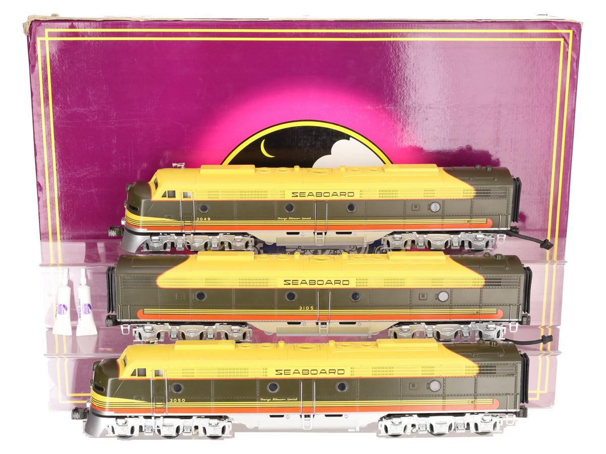 MTH 20-2168-1 O Gauge Seaboard E8 ABA Diesel Engine Set #3049/3050/3105 w/PS1 EX/Box