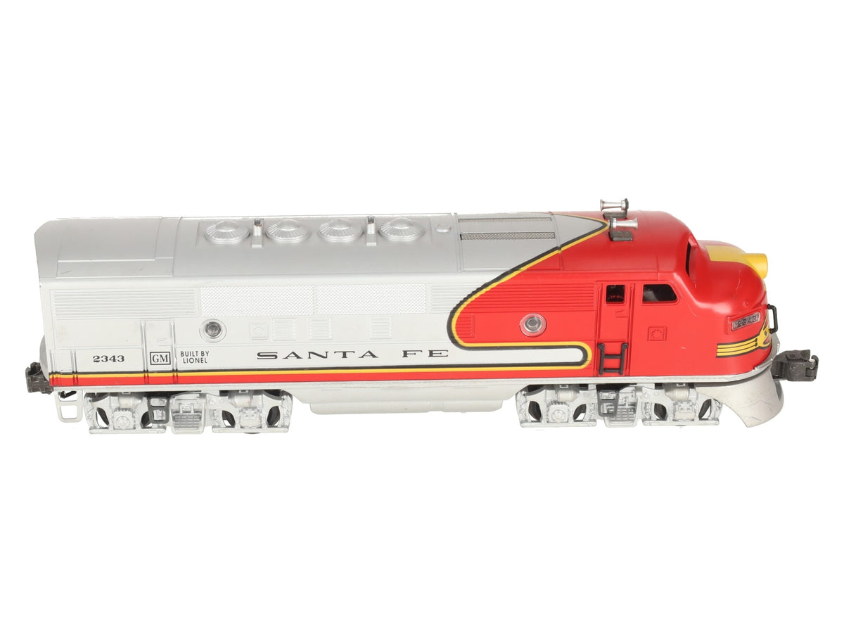 Lionel 6-18128 O Gauge Santa Fe F-3 A Powered Diesel Locomotive #2343 EX