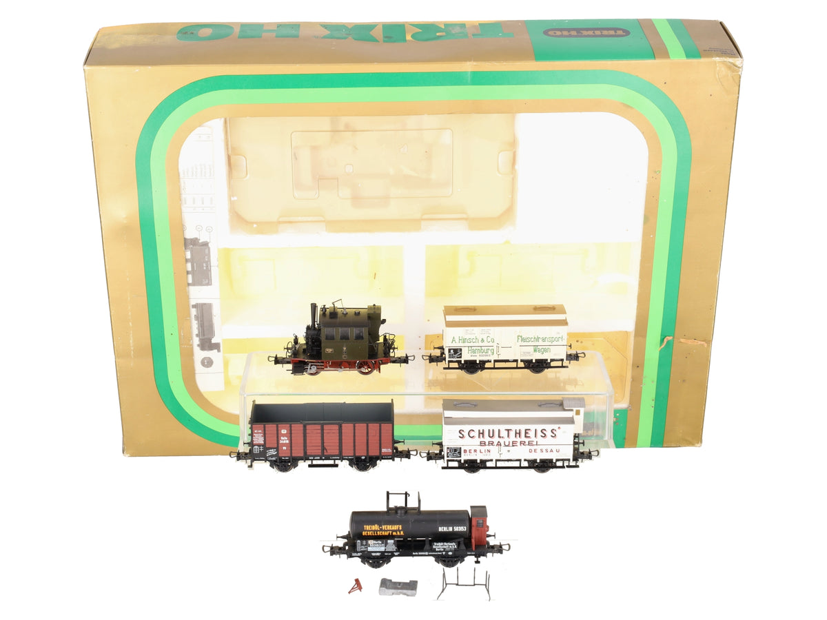 Trix 21213 HO Scale Berlin Guterwagen Steam Locomotive Set VG/Box